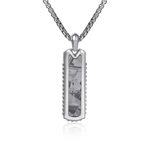Meteorite Column Pendant Necklaces