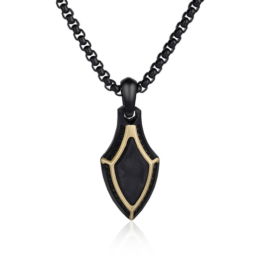 Armory Gothic Amulet Shield Pendant Necklace