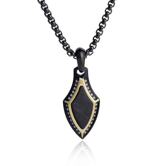 Armory Gothic Amulet Shield Pendant Necklace